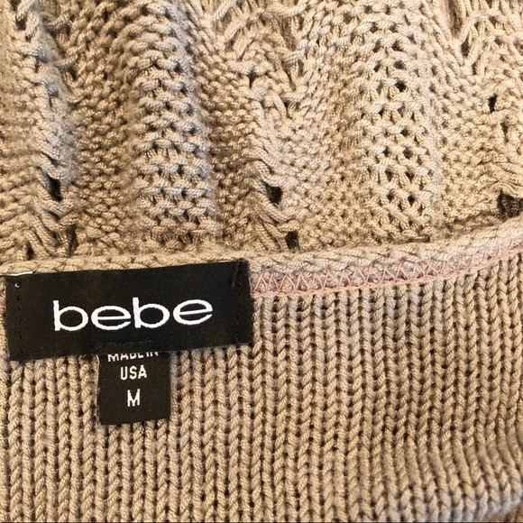 Bebe open knit sweater tunic/dress size medium - Picture 5 of 6